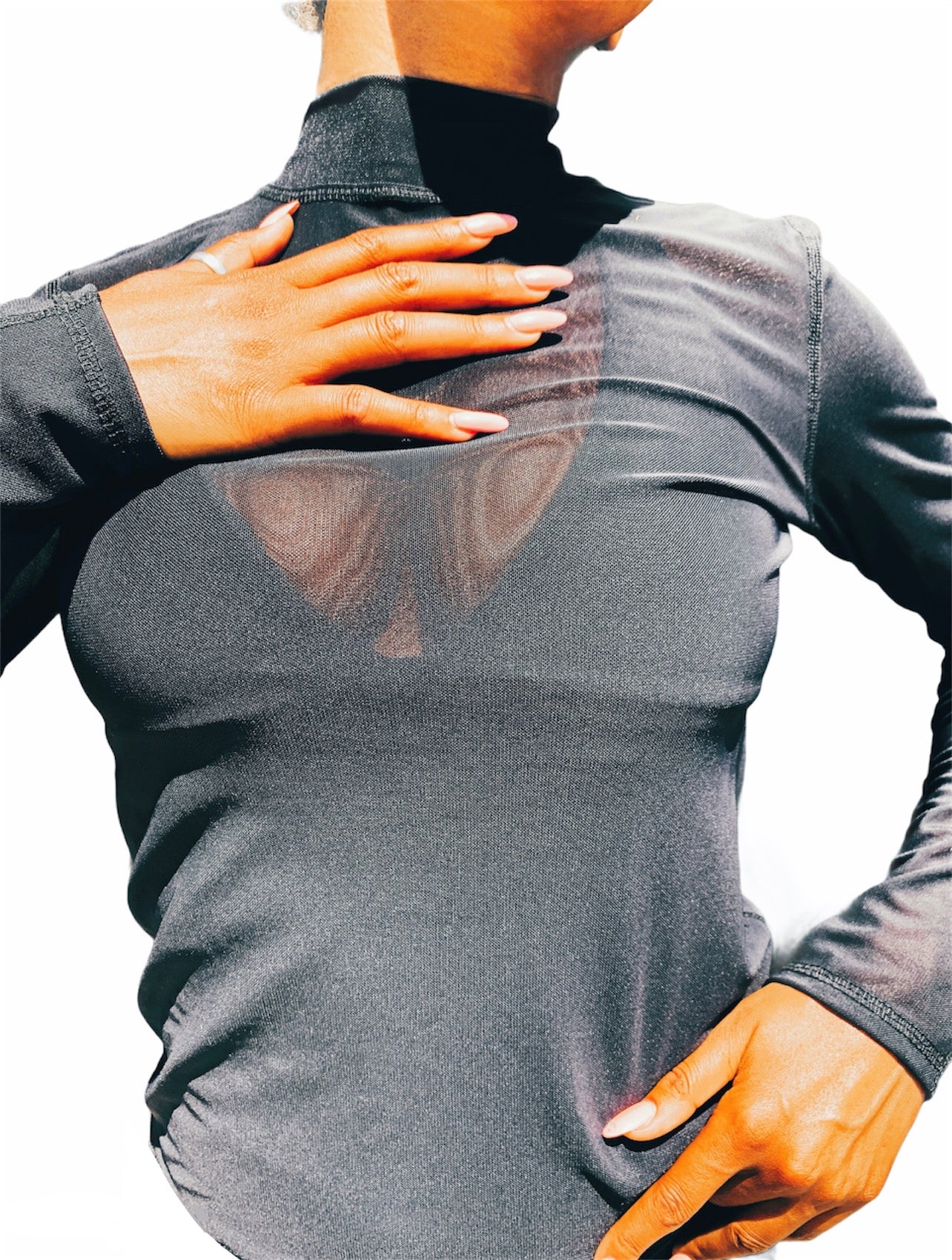 Power Mesh Longsleeve Top